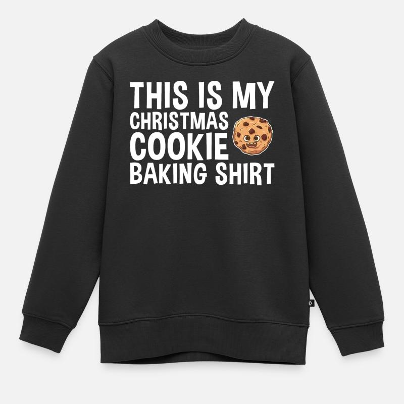 Cuisson des biscuits de Noël Cuisson des biscuits - Sweat Premium enfant bio - noir