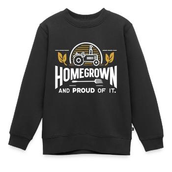 Einheimisch und stolz darauf - Kinder Premium Organic Sweatshirt - Schwarz - Vorne - AI Model Kid Female (0cm)