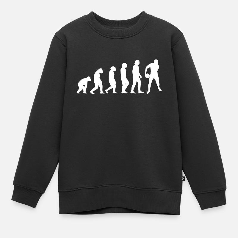 Sport Evolution Rugby - Sweat Premium enfant bio - noir