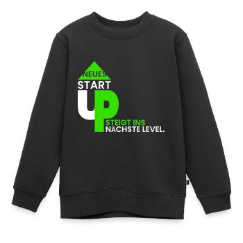 Neues StartUp ins nächste Lvl - Kinder Premium Organic Sweatshirt - Schwarz - Vorne - AI Model Kid Female (0cm)