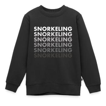 Snorkeler Snorkeling - Kids Premium Organic Sweatshirt - black - Front - AI Model Kid Female (0cm)