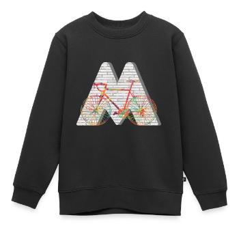 fahrrad e 249 m - Kinder Premium Organic Sweatshirt - Schwarz - Vorne - AI Model Kid Female (0cm)