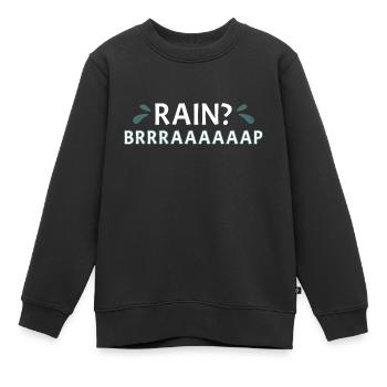 Balk? Brrraaaaaap Whitewater Kayaking - Kids Premium Organic Sweatshirt - black - Front - AI Model Kid Female (0cm)