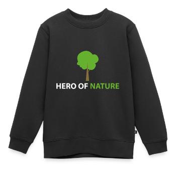 Held der Natur - Kinder Premium Organic Sweatshirt - Schwarz - Vorne - AI Model Kid Female (0cm)