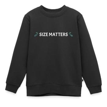 Size Matters Whitewater Kayaking - Kids Premium Organic Sweatshirt - black - Front - AI Model Kid Female (0cm)