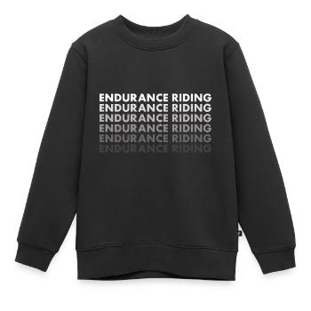 Conduite d’endurance du cycliste - Sweat Premium enfant bio - noir - Devant - AI Model Kid Female (0cm)