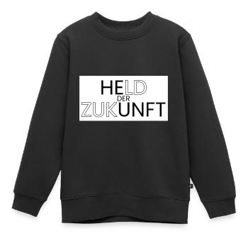 Held der Zukunft - Kinder Premium Organic Sweatshirt - Schwarz - Vorne - AI Model Kid Female (0cm)