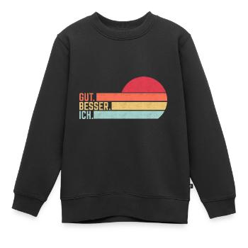 Gut Besser Ich - Kinder Premium Organic Sweatshirt - Schwarz - Vorne - AI Model Kid Female (0cm)