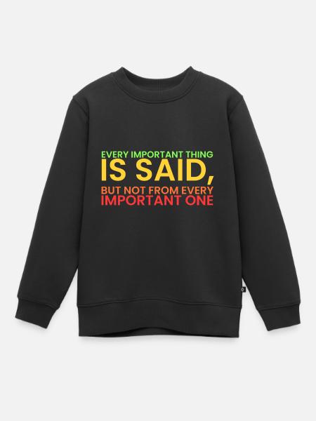 La légende règne !! Règle Sigma ! - Sweat Premium enfant bio - noir