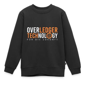 Overledger Technologie - Kinder Premium Organic Sweatshirt - Schwarz - Vorne - AI Model Kid Female (0cm)