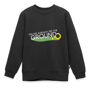 Haben wir schon den Boden gesehen? - Kinder Premium Organic Sweatshirt - Schwarz - Vorne - AI Model Kid Female (0cm)