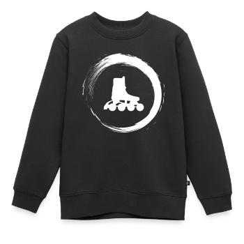 Roller - Sweat Premium enfant bio - noir - Devant - AI Model Kid Female (0cm)