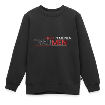 Held in meinen Träumen - Kinder Premium Organic Sweatshirt - Schwarz - Vorne - AI Model Kid Female (0cm)