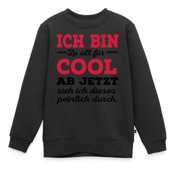 alt - Kinder Premium Organic Sweatshirt - Schwarz - Vorne - AI Model Kid Female (0cm)