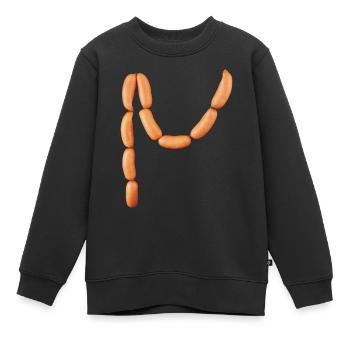 Die Würstchen der Wiener - Kinder Premium Organic Sweatshirt - Schwarz - Vorne - AI Model Kid Female (0cm)