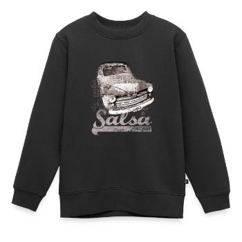 salsa - Sweat Premium enfant bio - noir - Devant - AI Model Kid Female (0cm)