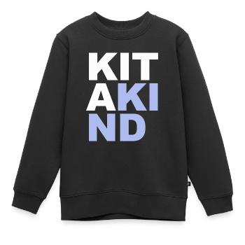 Kita Kind! - Kinder Premium Organic Sweatshirt - Schwarz - Vorne - AI Model Kid Female (0cm)