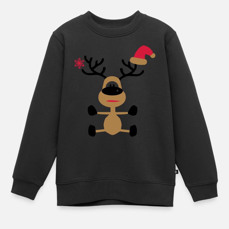 christmas - Kids Premium Organic Sweatshirt - black
