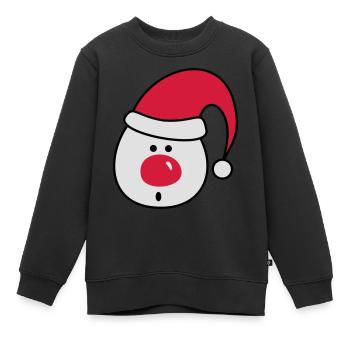 Nikolaus - Kinder Premium Organic Sweatshirt - Schwarz - Vorne - AI Model Kid Female (0cm)
