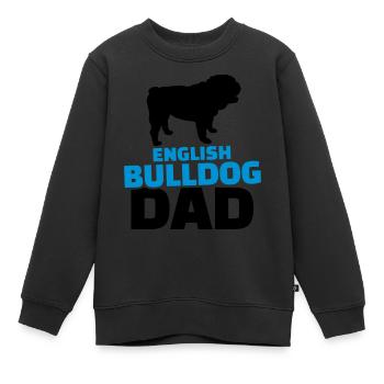 Bulldogge - Kinder Premium Organic Sweatshirt - Schwarz - Vorne - AI Model Kid Female (0cm)