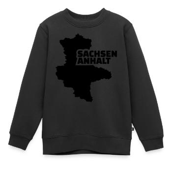 Sachsen Anhalt - Kinder Premium Organic Sweatshirt - Schwarz - Vorne - AI Model Kid Female (0cm)