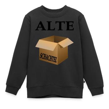 Alte Schachtel - Version 1 - Happy Birthday - Kinder Premium Organic Sweatshirt - Schwarz - Vorne - AI Model Kid Female (0cm)