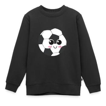 sport de balle pour enfants - Sweat Premium enfant bio - noir - Devant - AI Model Kid Female (0cm)