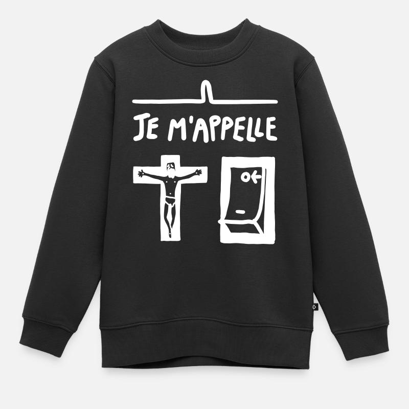 CHRISTOPHE - Sweat Premium enfant bio - noir
