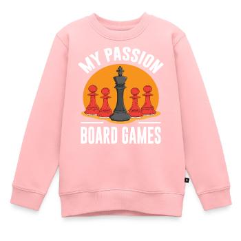 Board games - Kids Premium Organic Sweatshirt - rose - Front - AI Model Kid Female (0cm)