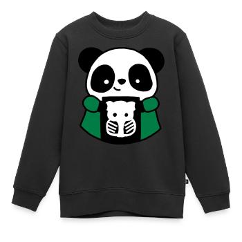 Panda TSRM Radiologie-Techniker - Kinder Premium Organic Sweatshirt - Schwarz - Vorne - AI Model Kid Female (0cm)