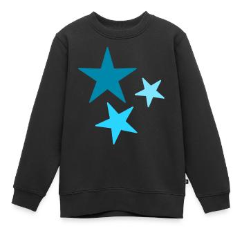 ETOILE. STAR. ETOILES. FÊTE. ANNIVERSAIRE. NOËL - Sweat Premium enfant bio - noir - Devant - AI Model Kid Female (0cm)