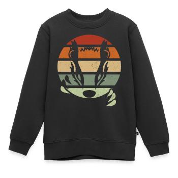 Les toits de miel - Sweat Premium enfant bio - noir - Devant - AI Model Kid Female (0cm)