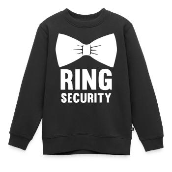 Ring Security Fliege Schleife - Kinder Premium Organic Sweatshirt - Schwarz - Vorne - AI Model Kid Female (0cm)
