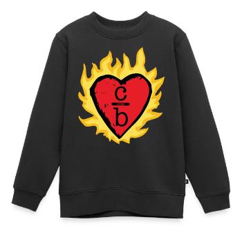 Clothes over Bros - One Tree Hill - OTH - Kinder Premium Organic Sweatshirt - Schwarz - Vorne - AI Model Kid Female (0cm)
