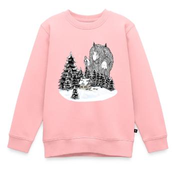 Anybody home - Kinder Premium Organic Sweatshirt - Rosa - Vorne - AI Model Kid Female (0cm)