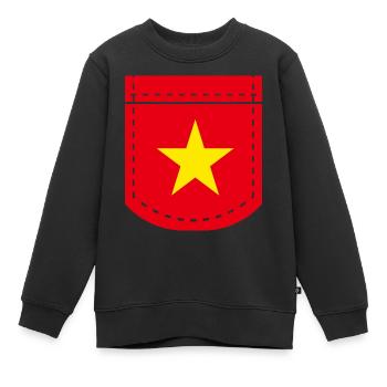 Vietnam - Kinder Premium Organic Sweatshirt - Schwarz - Vorne - AI Model Kid Female (0cm)