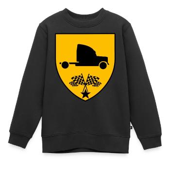 Truck - Kinder Premium Organic Sweatshirt - Schwarz - Vorne - AI Model Kid Female (0cm)