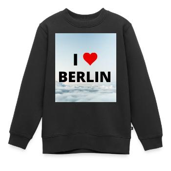 I LOVE BERLIN - Sweat Premium enfant bio - noir - Devant - AI Model Kid Female (0cm)