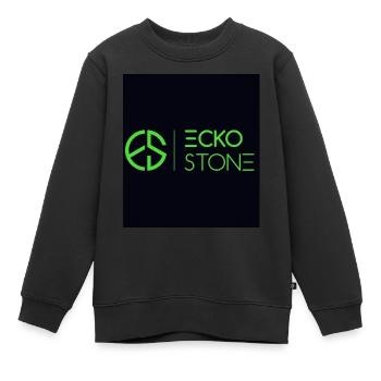 By ecko stone - Kinder Premium Organic Sweatshirt - Schwarz - Vorne - AI Model Kid Female (0cm)