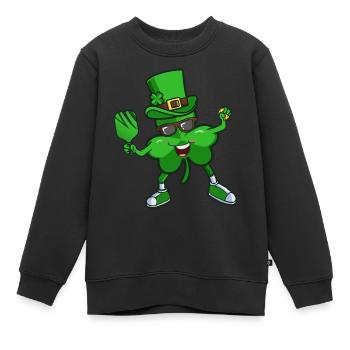Pickleball Shamrock St Patricks Day pour les enfants - Sweat Premium enfant bio - noir - Devant - AI Model Kid Female (0cm)