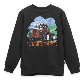 Mein Feld, mein Reich - Kinder Premium Organic Sweatshirt - Schwarz - Vorne - AI Model Kid Female (0cm)