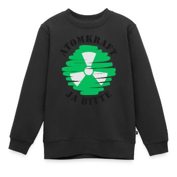 Atomkraft, Ja bitte, Kernenergie - Kinder Premium Organic Sweatshirt - Schwarz - Vorne - AI Model Kid Female (0cm)