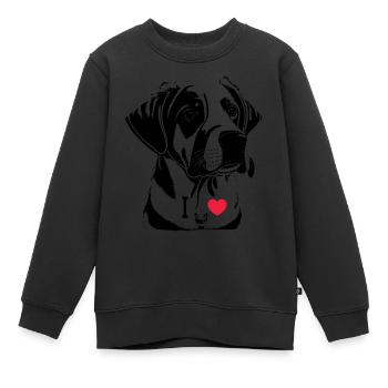 Lustige Hundeliebhaber Shirts, Hundeliebhaber Geschenke - Kinder Premium Organic Sweatshirt - Schwarz - Vorne - AI Model Kid Female (0cm)