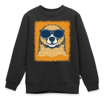 birthday present idea sayings funny sloth joke - Kinder Premium Organic Sweatshirt - Schwarz - Vorne - AI Model Kid Female (0cm)