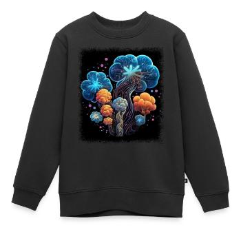 Drôle de cadeau d’anniversaire hippie des années 1960 Dictons drôles - Sweat Premium enfant bio - noir - Devant - AI Model Kid Female (0cm)
