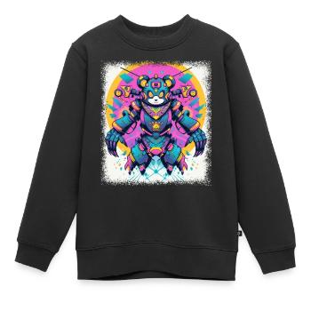 birthday present idea present bday joke gift idea - Kids Premium Organic Sweatshirt - black - Front - AI Model Kid Female (0cm)