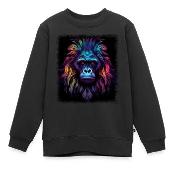 Joke Cadeau Famille Amour Présent Anti Guerre Fierté Citation - Sweat Premium enfant bio - noir - Devant - AI Model Kid Female (0cm)