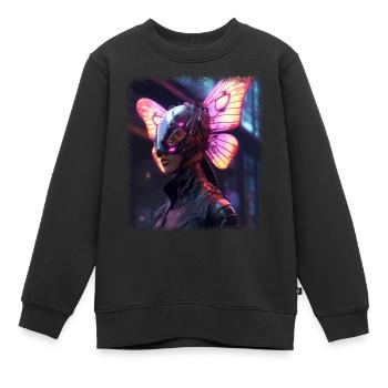 insects funny quote fauna statement gift - Kinder Premium Organic Sweatshirt - Schwarz - Vorne - AI Model Kid Female (0cm)