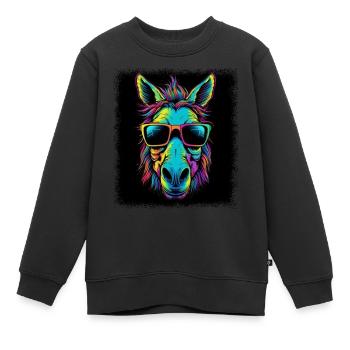 riding academy geek clydesdale horseshoe betting - Kinder Premium Organic Sweatshirt - Schwarz - Vorne - AI Model Kid Female (0cm)