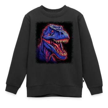 Drôles de dictons Cadeaux de costumes de dinosaures mignons - Sweat Premium enfant bio - noir - Devant - AI Model Kid Female (0cm)